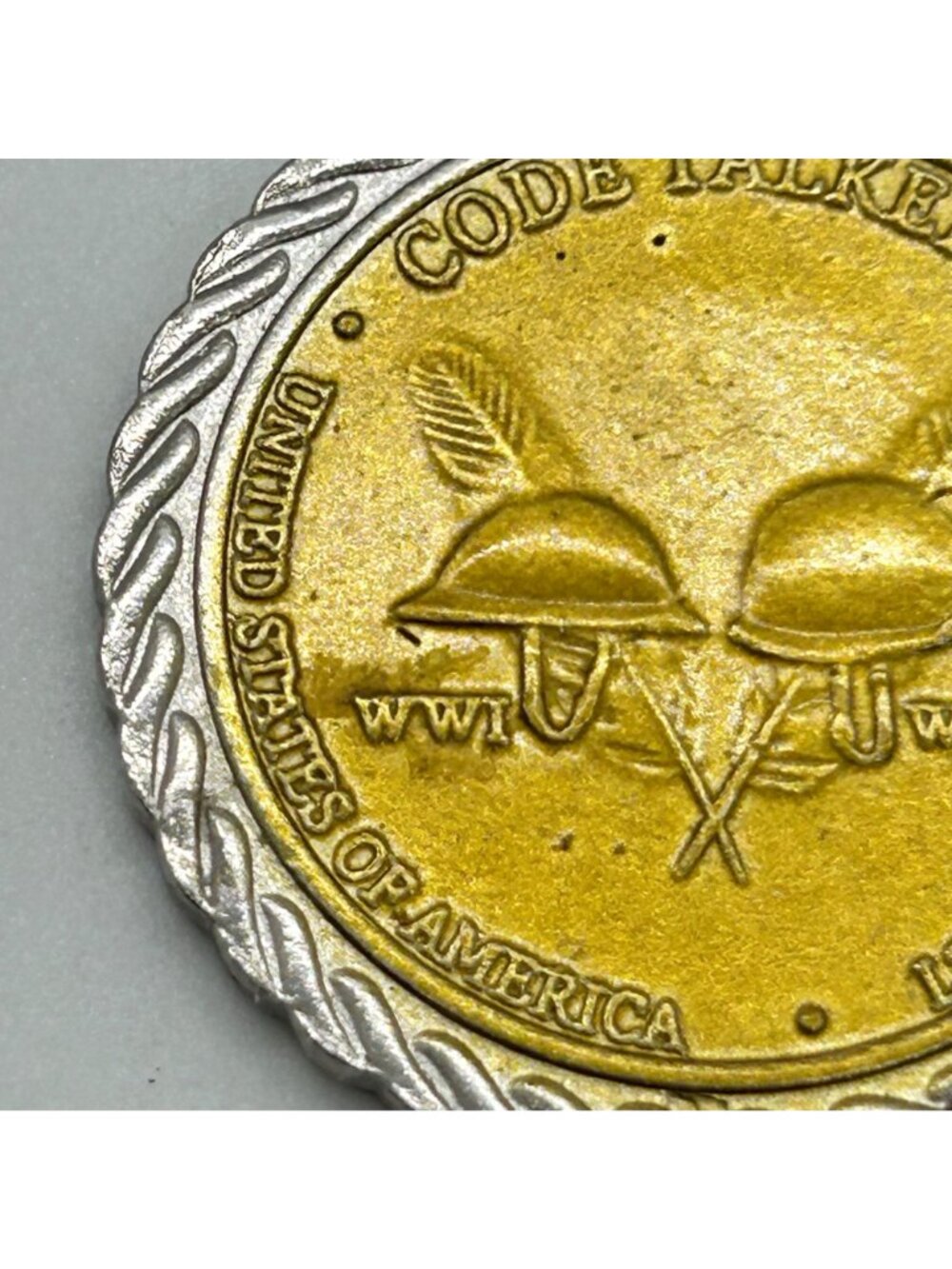 Native American Sacagawea Code Talker Coin Pendant Necklace Gold Tone Silvertone - Picture 9 of 15
